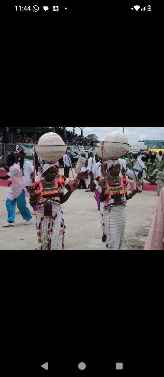 Cultural procession — calabash dancers