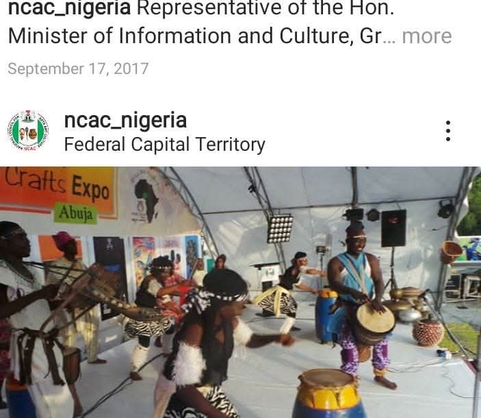 Dance troupe performing at a crafts expo