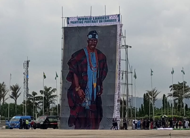 Coordinated the world's largest canvas portrait of President Bola Ahmed Tinubu — unveiling concepts